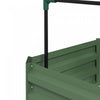 Outsunny Galvanized Raised Garden Bed With 4-tier Trellis Tomato Cage Green|Outsunny Lit De Jardin Sureleve Galvanise Avec 4-tier Treillis Tomate