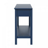 Oliver 60'' Fir Veneer Entryway Table with Honeycomb Design and Drawers, Navy Blue Sofa Table  | Table d'entree Oliver 60'' en placage de sapin avec design en nid d'abeille et tiroirs, bleu marine