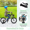Costway 16" Kid's Bike With Training Wheels Adjustable Handlebar & Seat Handbrake Silver