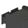 Coney Mid-Century Modern 20" Nightstand in Charcoal Gray (2-Drawer) | Table de nuit Coney style milieu du siecle 20" en gris charbon (2 tiroirs)