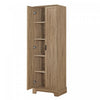 Liam Multi-Functional Storage Cabinet with Doors and Adjustable Shelves,Brown Accent Cabinet | Liam Armoire de rangement multifonction avec portes et etageres reglables, Marron