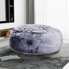 Sealy Bala Faux Fur High Density Foam Bean Bag Chair - Grey|Fauteuil poire Bala de Sealy en fausse fourrure avec mousse à haute densité - gris