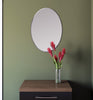Mortise 20 Inch Frameless Oval Mirror In Chrome | Mortise Miroir Ovale Sans Cadre de 20 Pouces Chrome
