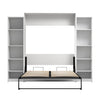 Bestar Claremont 10-Shelf Queen Murphy Bed - White|Grand lit escamotable Claremont de Bestar à 10 tablettes - blanc