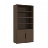 Rivington Modern 40" Bookcase Cabinet in Walnut | Armoire bibliotheque moderne Rivington 40" en noyer