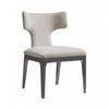 Eloria Mid-Century Modern Chenille Wood Side Chair in Taupe - Set of 2 | Chaise laterale en bois et chenille taupe style milieu du siecle Eloria - Lot de 2