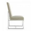 Element Modern Velvet Metal Dining Chair in Champagne - Set of 2 | Chaise de salle a manger moderne en velours et metal Element, coloris champagne - Lot de 2