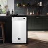 Forno Polo 18 in. Dishwasher in White, Front Control, 8 Place Settings, 52 dBa - FDWBI8041-18WHT | Lave-vaisselle Polo de 18 po en blanc, commandes en facade, 8 couverts, 52 dBa – FDWBI8041-18WHT