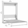 Bestar Pur Queen Murphy 65-Inch Wall Bed - Rustic Brown|Grand lit escamotable mural Pur de Bestar de 65 po - brun rustique