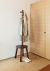 Umbra Modern Wood Pillar Stool and Coat Rack - Black and Walnut|Portemanteau et tabouret modernes Pillar de Umbra en bois - noirs et noyer