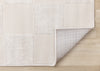Leonardo White Grey Checkered Area Rug - 5'3" x 7'7"|Carpette Leonardo blanche et grise à motif de carreaux - 5 pi 3 po x 7 pi 7 po
