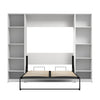 Bestar Claremont 10-Shelf Full Murphy Bed - White|Lit double escamotable Claremont de Bestar à 10 tablettes - blanc