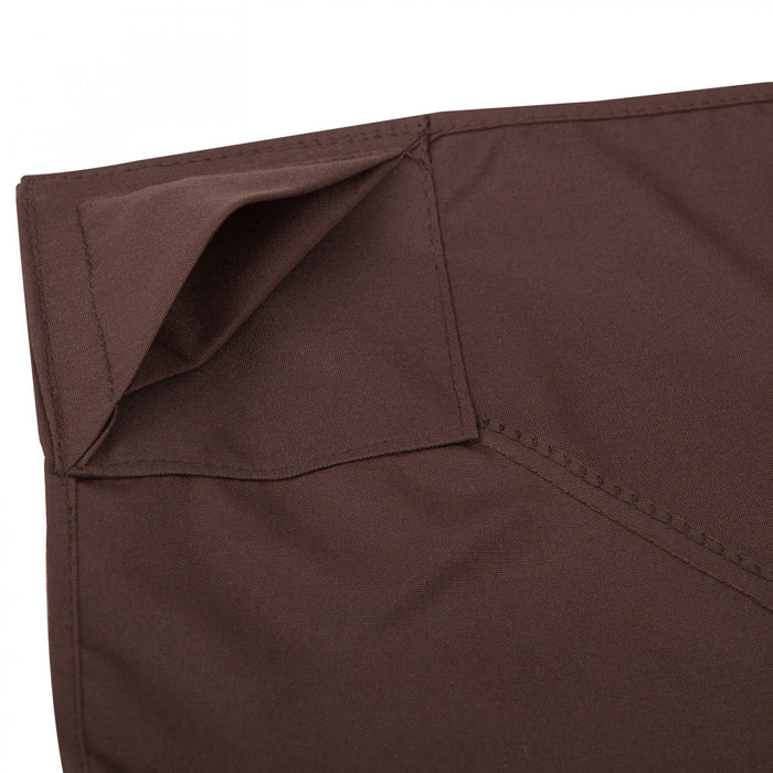 Outsunny 9.8' X 9.8' Square 2-tier Gazebo Canopy Replacement Top Cover Outdoor Garden Sun Shade, Coffee