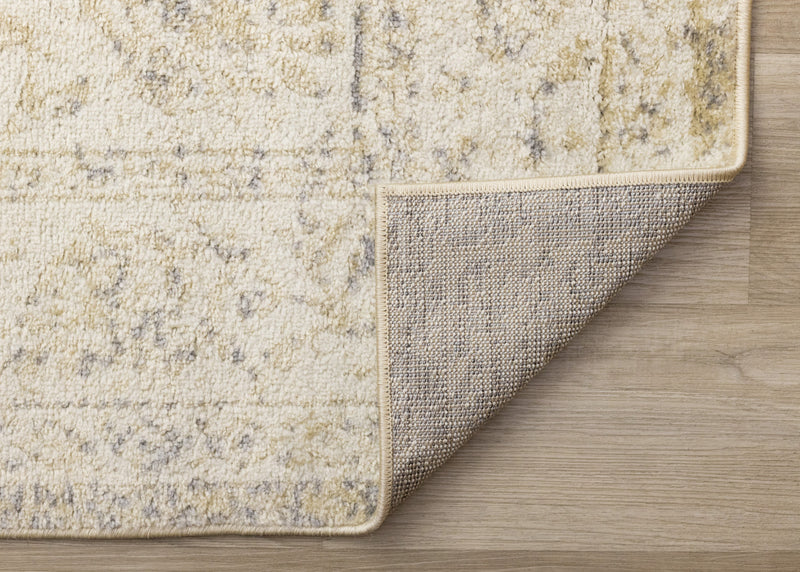 Ellis Subtle Traditional Elegant Beige Cream Area Rug - 7'10\" x 10'6\"