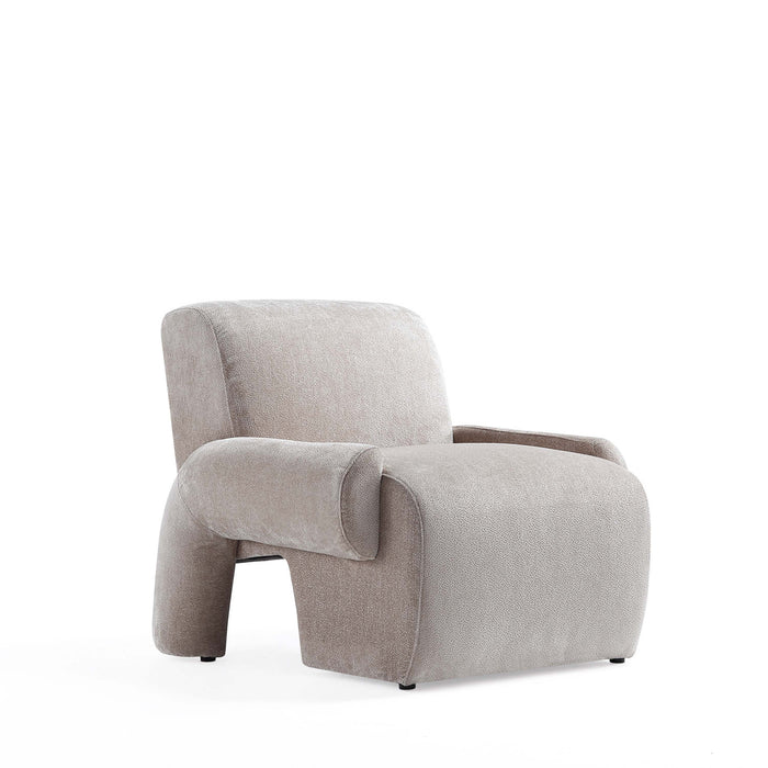 Verandah Mid-Century Modern 3-Piece Sofa Set in Beige