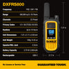 2 Dewalt Dxfrs800 Walkie Talkies Plus Earpieces - 2 Watt, Heavy Duty, 22 Channel Long Range Two Way |2 Dewalt Dxfrs800 Talkies Walkie Plus Earpieces - 2 Watt, Heavy Duty, 22 Channel Long Range Two Way
