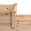 Outsunny 49''x49"x22" 3-tier Raised Garden Bed Wooden Planter Kit Elevated Plant Box Stand For Yard |Outsunny Potager Carre En Bois Jardiniere Sur Pieds 3 Etages Bois Massif De Sapin