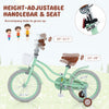 Costway 18" Kids Bike Toddler Bicycle With Training Wheel Kickstand For 4-8 Years Green
