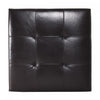 Liam 34.25" Large Square Faux Leather Ottoman Coffee Table with Storage,Chocolate  | Liam Ottoman Coffre Carre Large de 34,25" en Simili Cuir avec Rangement, Chocolat