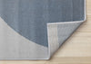 Forte Blue Grey White Half-Circles Geometric Area Rug - 5'3" x 7'5"|Carpette Forte bleue, grise et blanche à motif géométrique de demi-cercles - 5 pi 3 po x 7 pi 5 po