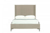 Promenade Mid-Century Modern Upholstered Velvet Full Bed in Rustic Taupe | Lit complet Promenade de style mid-century moderne, rembourre en velours, coloris taupe rustique