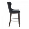 Blair Modern Wood Upholstered Barstool in Black - Set of 2 Bar Stool | Tabouret de bar Blair moderne en bois et tissu, noir - Lot de 2