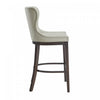 Blair Modern Wood Upholstered Barstool in Stone - Set of 3 Bar Stool | Tabouret de bar Blair moderne en bois avec revetement en tissu couleur pierre - Lot de 3