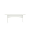 Coney Mid-Century Modern Dining Bench in White - Set of 2 | Banc de salle a manger Coney style milieu du siecle en blanc - Lot de 2