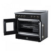 Forno Torino French Door 36 Inch Black Induction Range, 5.36 cu.ft. - FFSIN0950-36BLK Electric Range | Cuisiniere a induction Torino de 36 po avec portes francaises, noire, 5,36 pi³ - FFSIN0950-36BLK