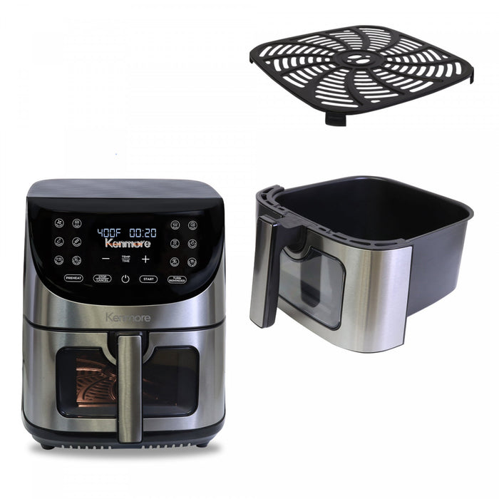 Kenmore 8 Qt Digital Air Fryer, 12 Presets