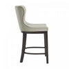 Blair Modern Wood Upholstered Counter Stool in Stone - Set of 2 Bar Stool | Tabouret de comptoir Blair moderne en bois avec revetement en tissu couleur pierre - Lot de 2
