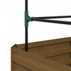 Outsunny Galvanized Raised Garden Bed With 3-tier Trellis Tomato Cage Brown|Outsunny Lit De Jardin Sureleve Galvanise Avec Cage En Treillis, Marron