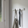 Umbra 5 Flip Wall-Mounted Hooks - White|5 crochets muraux Flip de Umbra - blancs