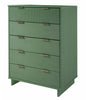 Granville Modern 38" Chest in Sage Green (5-Drawer) | Commode Granville Moderne 38" en vert sauge (5 tiroirs)