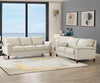 Hydeline Westcott Leather Loveseat - Vanilla|Causeuse Westcott de Hydeline en cuir - vanille
