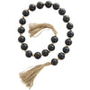 Glass 45" L Beaded Garland - Dark Brown|Grande guirlande de perles de 45 po en verre - brun foncé