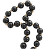Glass 45" L Beaded Garland - Dark Brown|Grande guirlande de perles de 45 po en verre - brun foncé