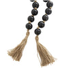 Glass 45" L Beaded Garland - Dark Brown|Grande guirlande de perles de 45 po en verre - brun foncé