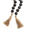 Glass 45" L Beaded Garland - Dark Brown|Grande guirlande de perles de 45 po en verre - brun foncé