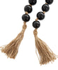 Glass 45" L Beaded Garland - Dark Brown|Grande guirlande de perles de 45 po en verre - brun foncé