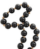 Glass 45" L Beaded Garland - Dark Brown|Grande guirlande de perles de 45 po en verre - brun foncé
