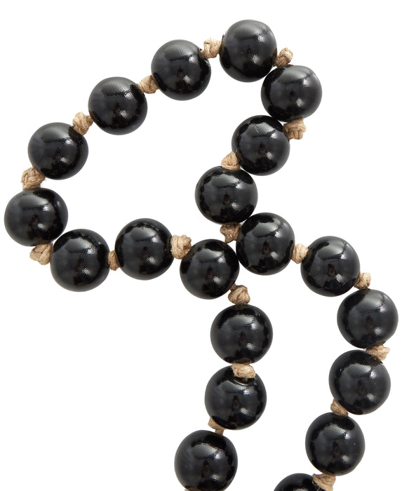 Glass 45\" L Beaded Garland - Dark Brown