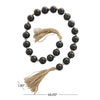 Glass 45" L Beaded Garland - Dark Brown|Grande guirlande de perles de 45 po en verre - brun foncé