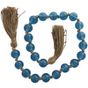 Glass 45" L Beaded Garland - Dark Sky Blue|Grande guirlande de perles de 45 po en verre - bleu ciel foncé