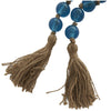 Glass 45" L Beaded Garland - Dark Sky Blue|Grande guirlande de perles de 45 po en verre - bleu ciel foncé