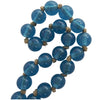 Glass 45" L Beaded Garland - Dark Sky Blue|Grande guirlande de perles de 45 po en verre - bleu ciel foncé