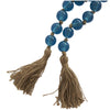 Glass 45" L Beaded Garland - Dark Sky Blue|Grande guirlande de perles de 45 po en verre - bleu ciel foncé
