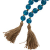 Glass 45" L Beaded Garland - Dark Sky Blue|Grande guirlande de perles de 45 po en verre - bleu ciel foncé