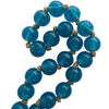 Glass 45" L Beaded Garland - Dark Sky Blue|Grande guirlande de perles de 45 po en verre - bleu ciel foncé