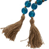 Glass 45" L Beaded Garland - Dark Sky Blue|Grande guirlande de perles de 45 po en verre - bleu ciel foncé